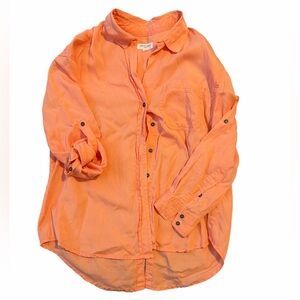 Westbound Peach Button-Up Blouse sz PM